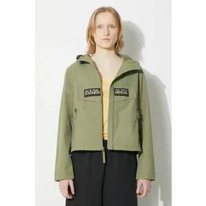 Napapijri geaca Rainforest Op S W femei, culoarea verde, de tranzitie, NP0A4HTRGAE1 imagine