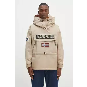 Napapijri geacă Skidoo 1990 barbati, culoarea bej, de tranzitie, oversize, NP0A4IK5N1N1 imagine