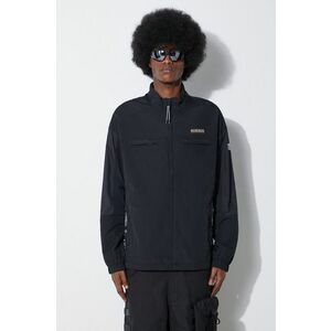 Napapijri geaca A-Boyd barbati, culoarea negru, de tranzitie, oversize, NP0A4HPI0411 imagine
