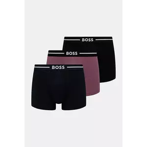 BOSS boxeri 3-pack bărbați, culoarea negru, 50532453 imagine