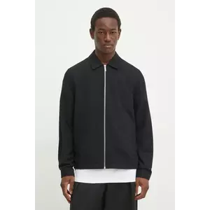 Les Deux geacă de lână culoarea negru, de tranzitie, LDM610171 imagine