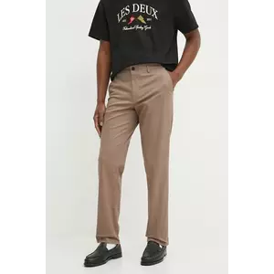 Les Deux pantaloni bărbați, culoarea bej, drept, LDM510141 imagine