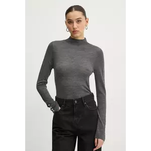 Abercrombie & Fitch pulover de lână femei, culoarea gri, light, cu turtleneck, KI150-4349 imagine