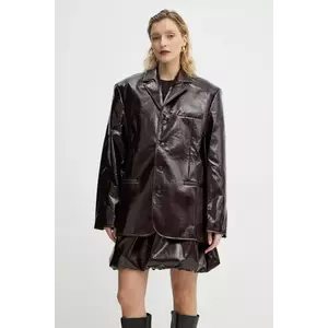 Herskind sacou Maison culoarea bordo, un singur rand de nasturi, uni, 5315149 imagine