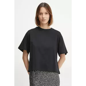 Ivy Oak tricou din bumbac femei, culoarea negru, IO1100X2322 imagine