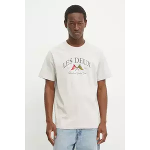 Les Deux tricou din bumbac bărbați, culoarea bej, cu imprimeu, LDM101201 imagine