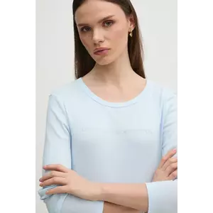 United Colors of Benetton longsleeve din bumbac culoarea violet, 3GA2E16G0 imagine