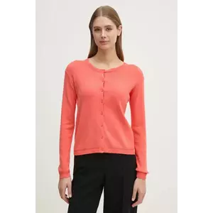 United Colors of Benetton cardigan din bumbac culoarea portocaliu, light, 1091D5558 imagine