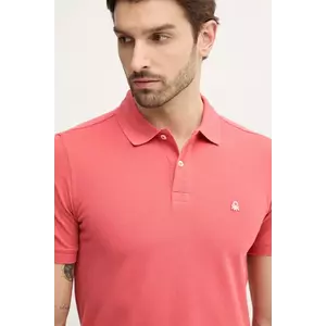United Colors of Benetton polo de bumbac culoarea roz, neted, 3089J3179 imagine