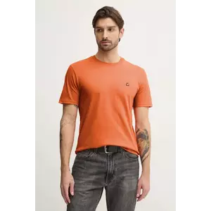 United Colors of Benetton tricou din bumbac barbati, culoarea verde, neted, 3MI5J1AF7 imagine