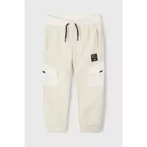 Mayoral pantaloni de trening pentru copii cargo culoarea bej, uni, 3570 imagine