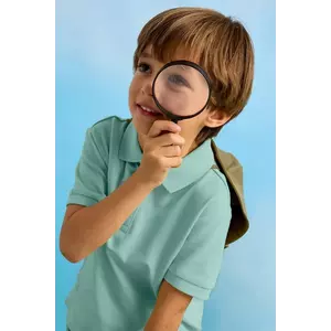 Mayoral tricouri polo din bumbac pentru copii culoarea verde, neted, 150 imagine