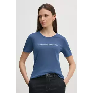United Colors of Benetton tricou din bumbac femei, culoarea rosu, 3GA2E16A2 imagine