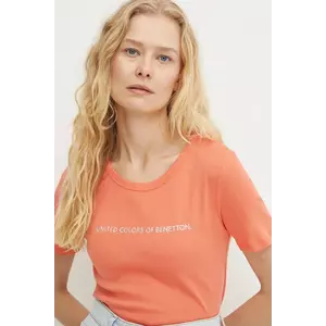 United Colors of Benetton tricou din bumbac femei, culoarea rosu, 3GA2E16A2 imagine
