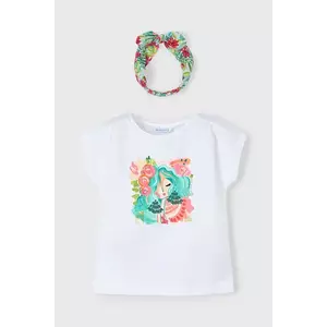 Mayoral tricou de bumbac pentru copii culoarea roz, 3009 imagine