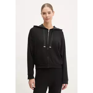 BOSS bluză lounge culoarea negru, cu glugă, neted, 50535842 imagine