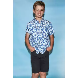 Mayoral pantaloni scurți din bumbac pentru copii culoarea negru, talie reglabila, 6205 imagine