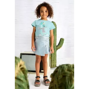 Mayoral tricou de bumbac pentru copii culoarea turcoaz, 3014 imagine