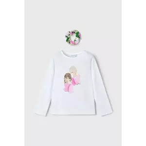 Mayoral longsleeve din bumbac pentru copii culoarea roz, 3016 imagine