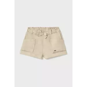 Mayoral pantaloni scurti copii culoarea bej, neted, 1227 imagine