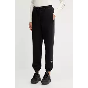 adidas by Stella McCartney pantaloni de trening culoarea negru, cu imprimeu, IW6320 imagine