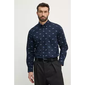 Boss Orange camasa din bumbac barbati, culoarea albastru marin, cu guler button-down, regular, 50530835 imagine