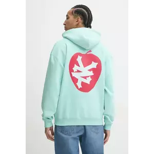 Zoo York bluza barbati, culoarea turcoaz, cu glugă, cu imprimeu, 60210069 imagine