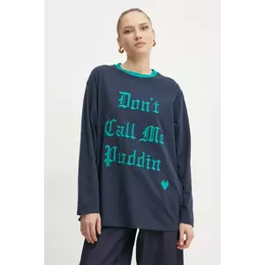 MAX&Co. longsleeve din bumbac culoarea bleumarin, 2518971031200 imagine