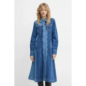 Stine Goya rochie din denim midi, evazată, SG-PS25-D062-2301 imagine