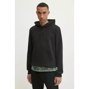 Diesel bluza S-GINN-HOOD-R3 SWEAT-SHIRT barbati, culoarea negru, cu glugă, cu imprimeu, A16425.0HYAT imagine