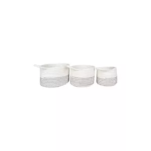 House Nordic set de coșuri de depozitare Algar 3-pack culoarea alb imagine