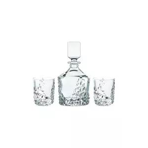 Nachtmann carafa de whisky cu pahare Sculpture Whisky 750 ml / 365 ml 3-pack culoarea transparent imagine