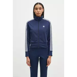 adidas Originals bluza Adicolor Classics Firebird femei, culoarea albastru marin, cu imprimeu, JC8263 imagine