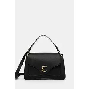 Coccinelle poseta de piele culoarea negru, E1 SSL 18 01 01 imagine