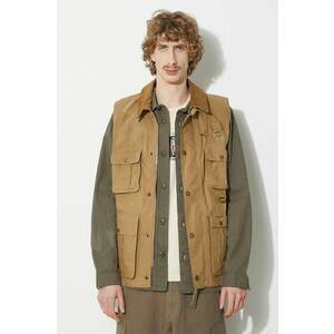 Barbour vesta Modified Transport Vest barbati, culoarea bej, de tranzitie, MGI0246 imagine