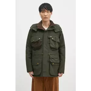 Barbour geaca Heritage Dryfly barbati, culoarea verde, de tranzitie, MWB1117 imagine