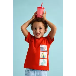 Mayoral tricou de bumbac pentru copii culoarea rosu, cu imprimeu, 3048 imagine