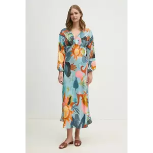 Never Fully Dressed rochie Balearic Emma maxi, evazată, NFDDR1767 imagine