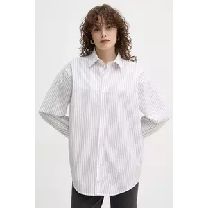 Filippa K camasa din bumbac femei, culoarea alb, cu guler clasic, relaxed, 31080 imagine