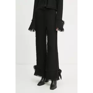 Day Birger et Mikkelsen pantaloni Theodor femei, culoarea negru, drept, high waist, DAY65243519 imagine