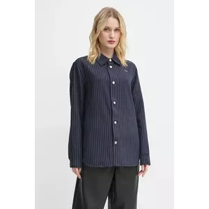 G-Star cămașă din lână culoarea bleumarin, cu guler clasic, regular, D25291-D721 imagine