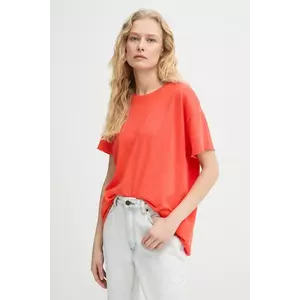 American Vintage tricou din bumbac femei, culoarea portocaliu, SON02FGE25 imagine