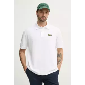 Lacoste polo de bumbac culoarea bej, cu imprimeu, PH2751 imagine