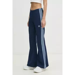 adidas Originals pantaloni de trening 3- Stripes Flared culoarea albastru marin, modelator, JC5787 imagine
