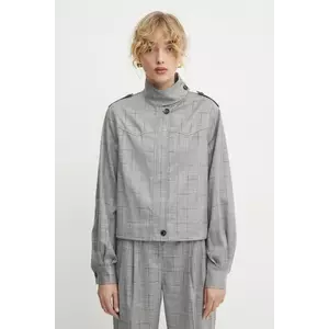 Bruuns Bazaar geaca femei, culoarea gri, de tranzitie, BBW4224 imagine