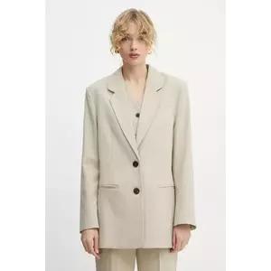 By Malene Birger sacou OPHIE culoarea bej, un singur rand de nasturi, neted, 102383 imagine