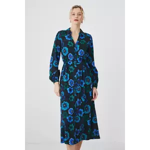 Medicine rochie culoarea negru, midi, evazată imagine