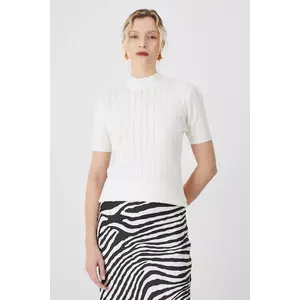 Medicine tricou culoarea bej, cu turtleneck imagine