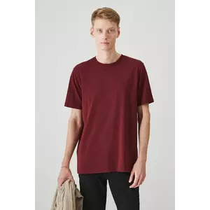 Medicine tricou culoarea bordo, neted imagine