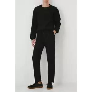 Medicine pantaloni de trening culoarea negru, neted imagine